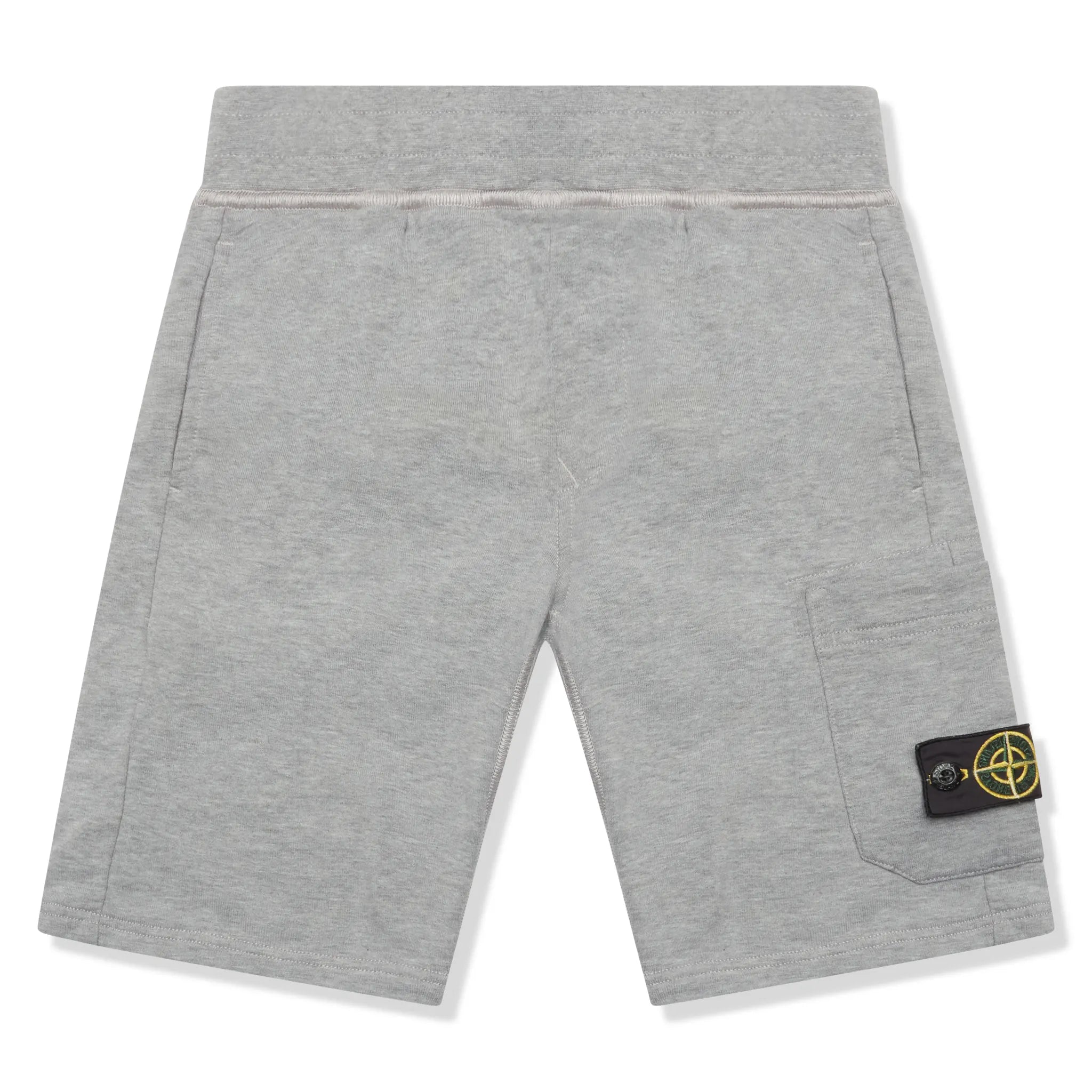 Front View of Preloved - Stone Island Junior Light Grey Shorts